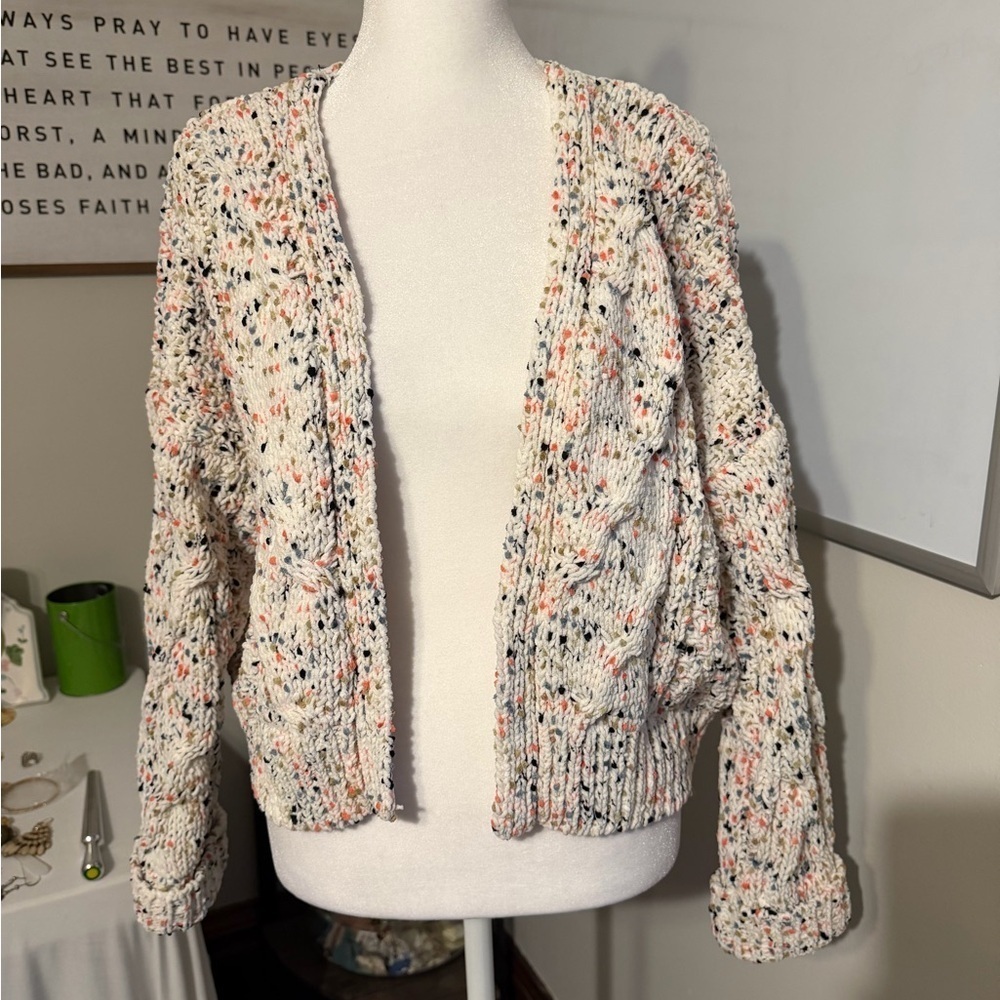 Moon & Madison Multicolor Textured Cardigan